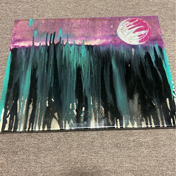 Original artwork canvas by fluttfly creations, made in Canada, one of a kind - Picture 4 of 4